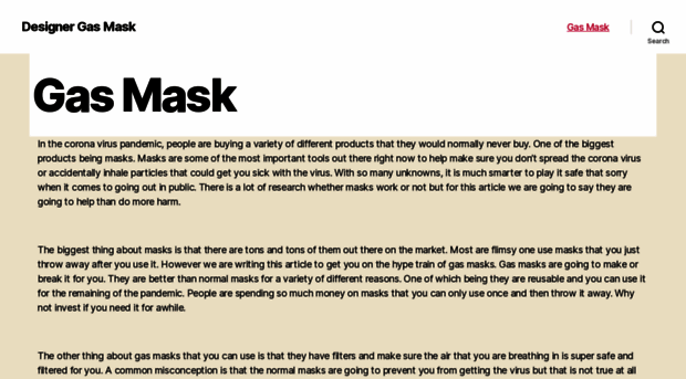 designergasmasks.com