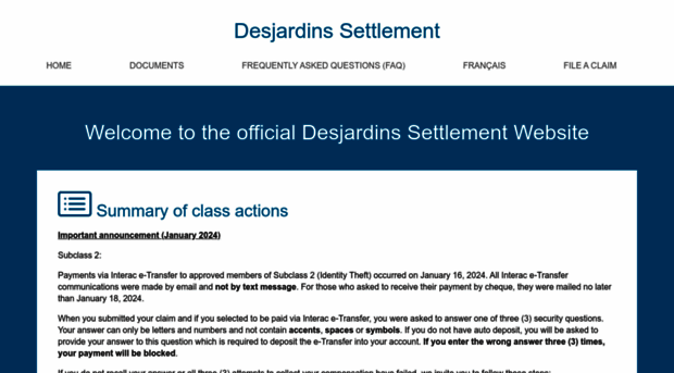 desjardinssettlement.com