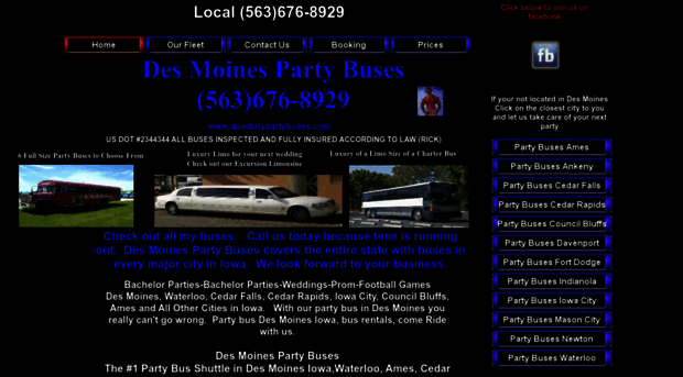 desmoinespartybuses.com