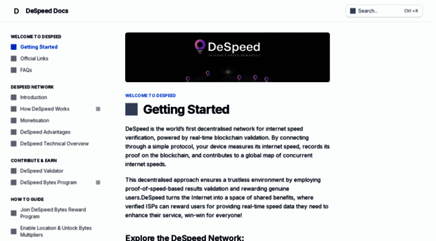 despeed.gitbook.io - Getting Started | DeSpeed Docs - De Speed Gitbook