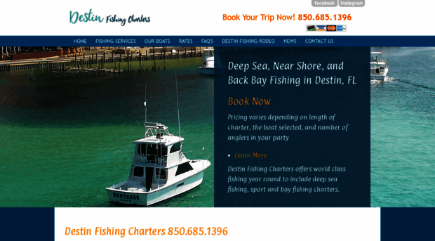 destinfishingcharters.net