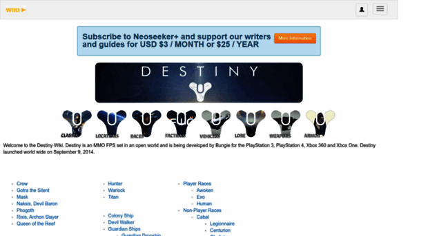 destiny.neoseeker.com