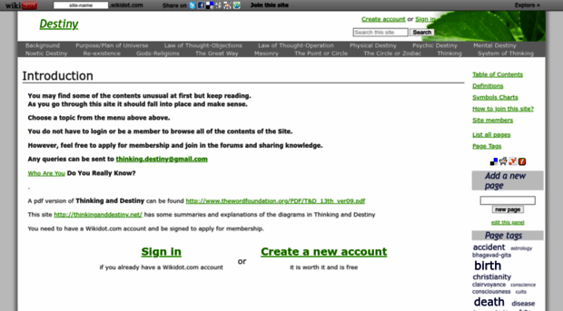 destiny.wikidot.com - Introduction - Destiny - Destiny Wikidot
