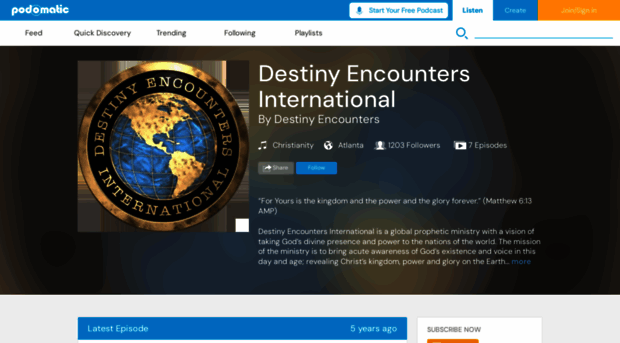 destinyencounters.podomatic.com