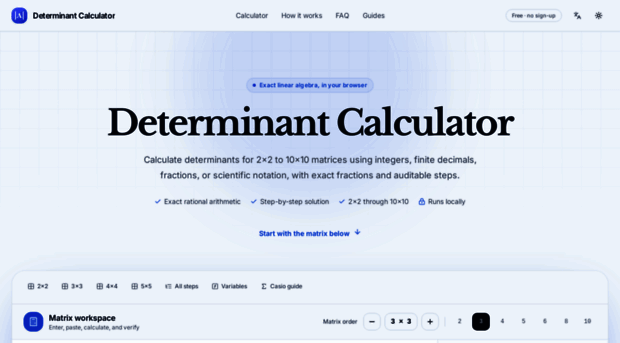 determinantcalculator.org