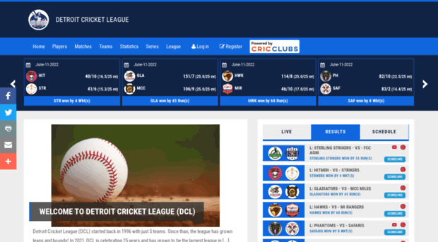 detroitcricketleague.org