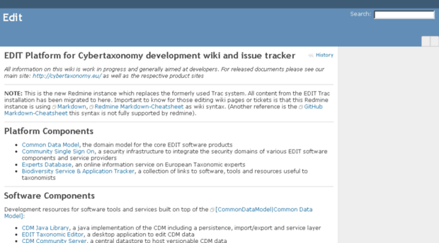 dev.e-taxonomy.eu