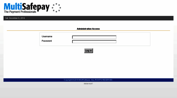 devadmin.multisafepay.com