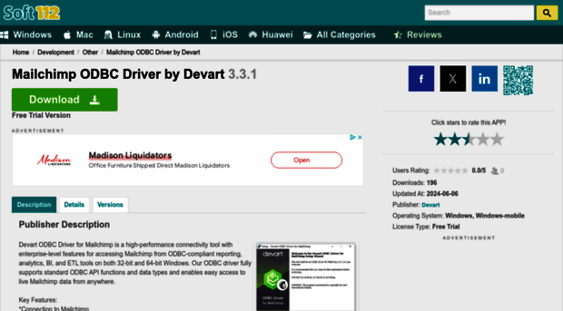 devart-odbc-driver-for-mailchimp.soft112.com