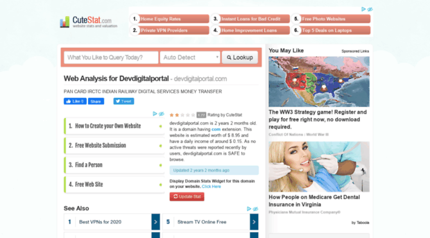 devdigitalportal.com.cutestat.com