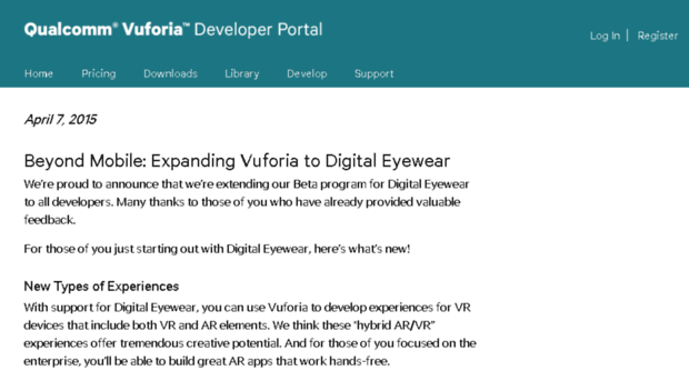 developer-beta.vuforia.com
