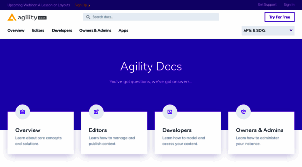 developer.agilitycms.com