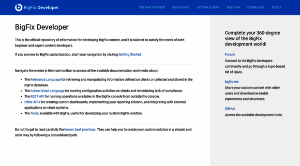 developer.bigfix.com
