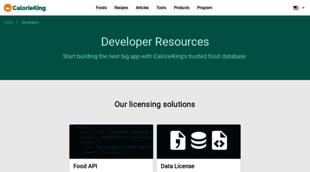 developer.calorieking.com