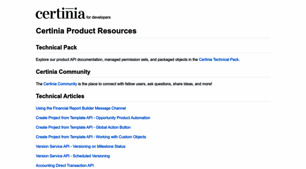 developer.certinia.com