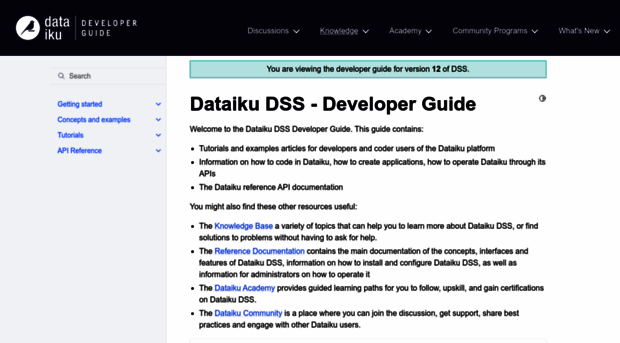 developer.dataiku.com