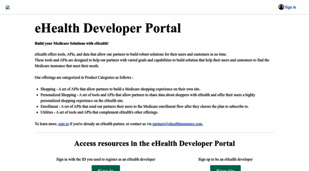 developer.ehealth.com