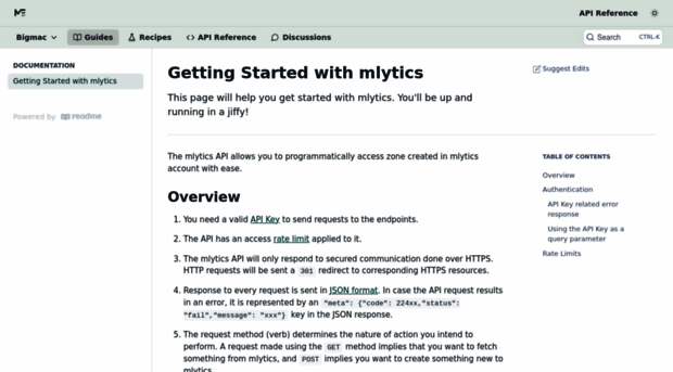 developer.mlytics.com