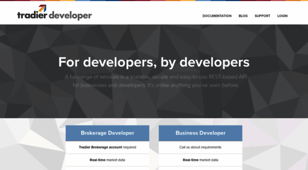 developer.tradier.com