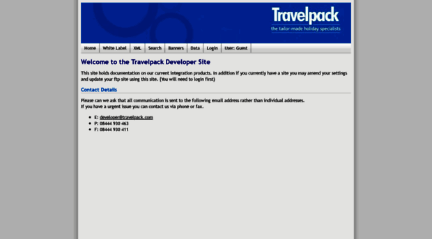 developer.travelpack.com