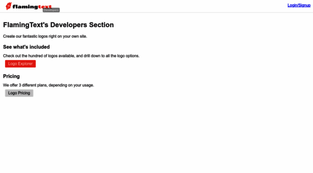developers.flamingtext.com