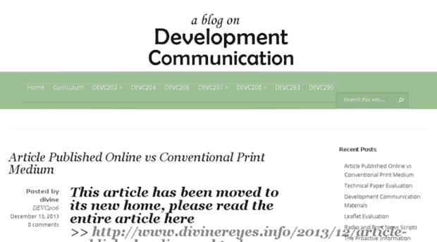 developmentcommunication.thejournalisticview.com