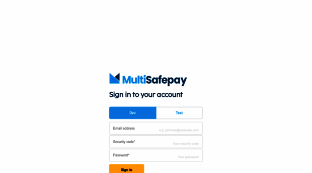 devmerchant.multisafepay.com