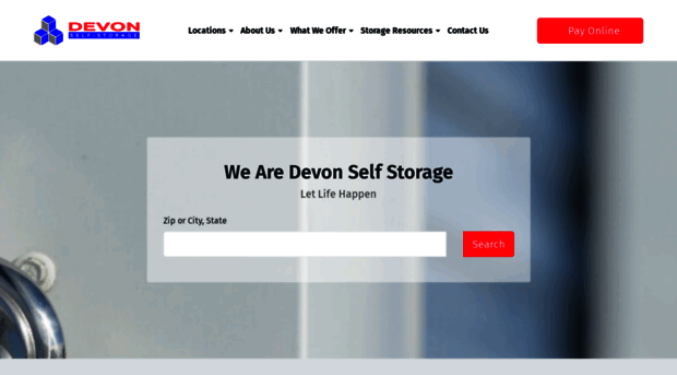 devonselfstorage.com