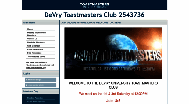 devrytoastmasters.toastmastersclubs.org