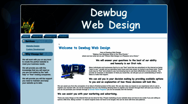 dewbugwebdesign.com