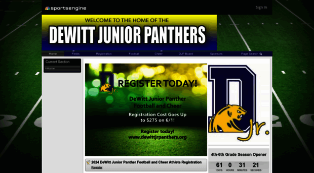 dewittjrpanthers.org