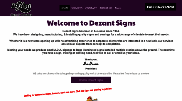 dezantsigns.com