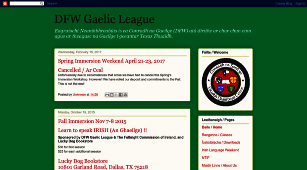 dfwgaelicleague.com