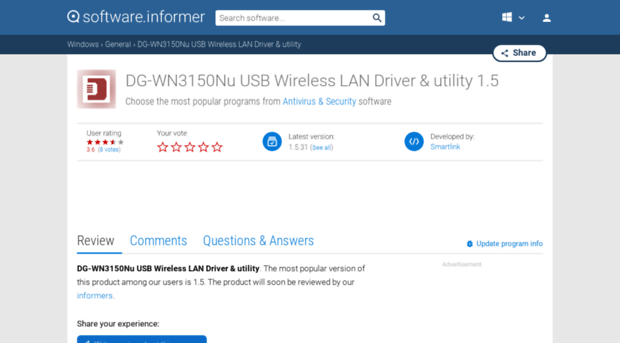 dg-wn3150nu-usb-wireless-lan-driver-util1.software.informer.com