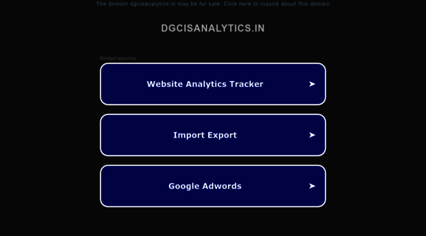 dgcisanalytics.in