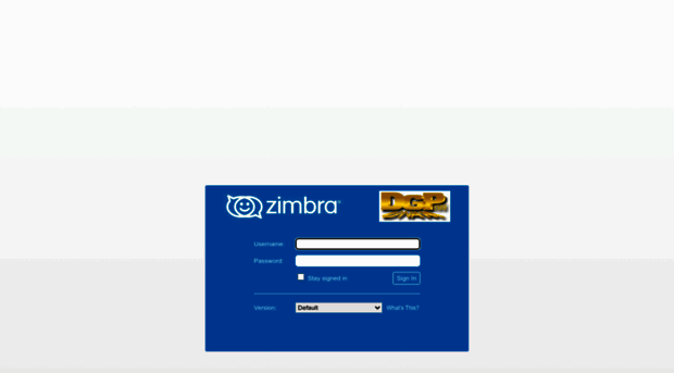 Zimbra Web Client Sign In