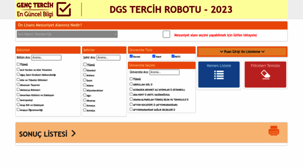 dgstercihrobotu.genctercih.com