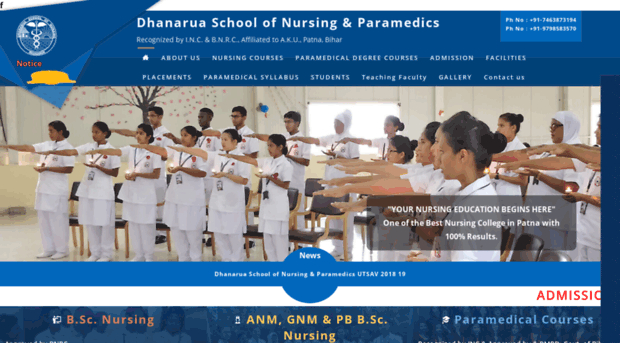 dhanaruanursing.co.in