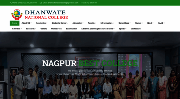 dhanwatenationalcollege.com