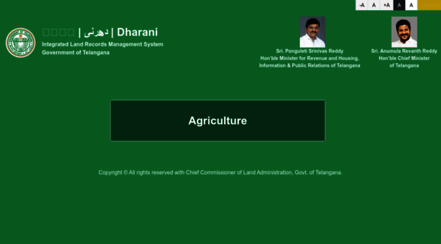 dharani.telangana.gov.in