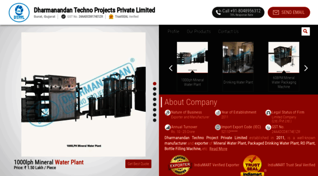 dharmanandantechnoprojects.com