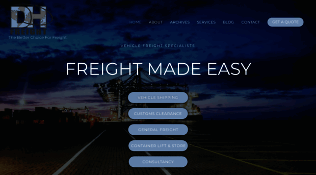 dhfreight.com