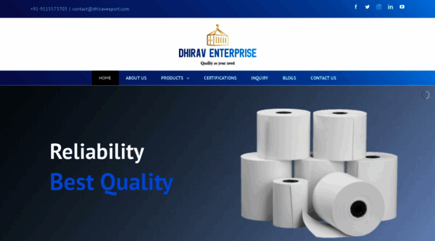 dhiravexport.com