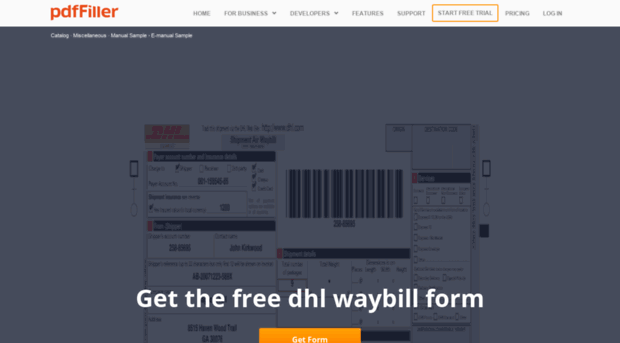 dhl-waybill-form.pdffiller.com