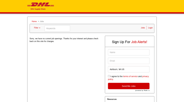 dhlsupplychain.applicantpool.com