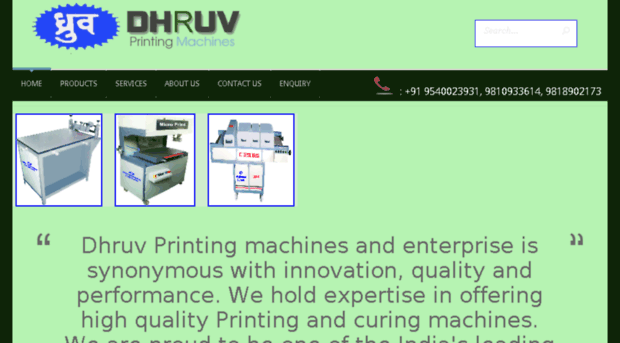 dhruvprintingmachines.com