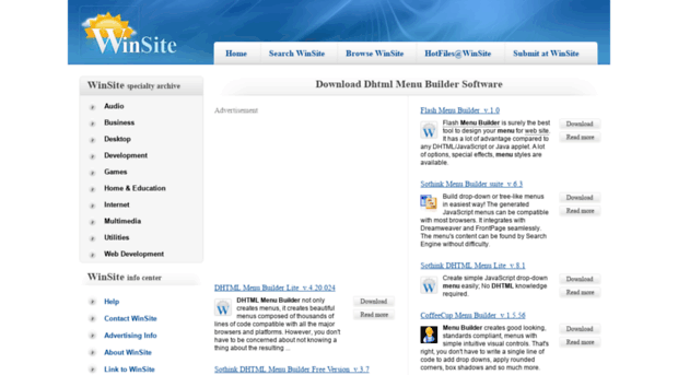 dhtml-menu-builder.winsite.com