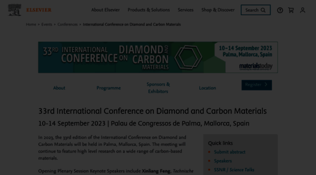 diamond-conference.elsevier.com