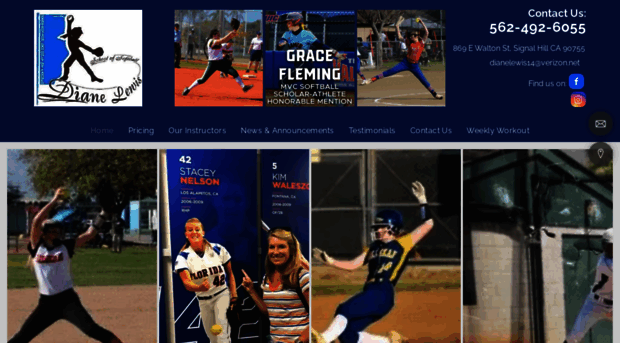 dianelewissoftball.com