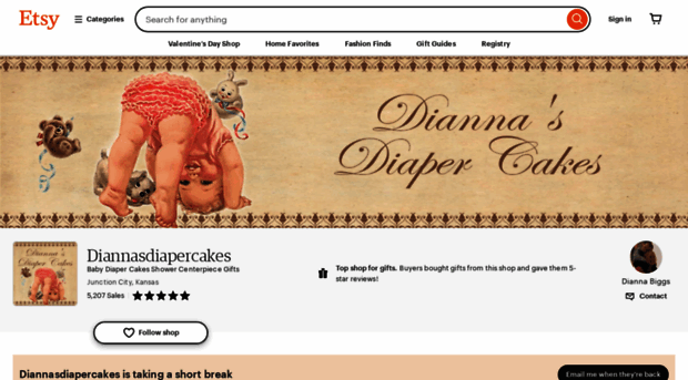 diannasdiapercakes.com